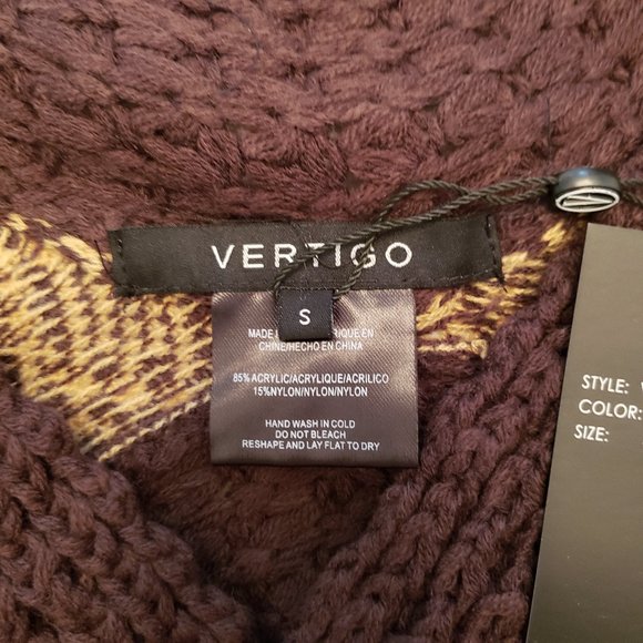 Vertigo Allover Print Fringe Kimono Cardigan NWT - Picture 6 of 16